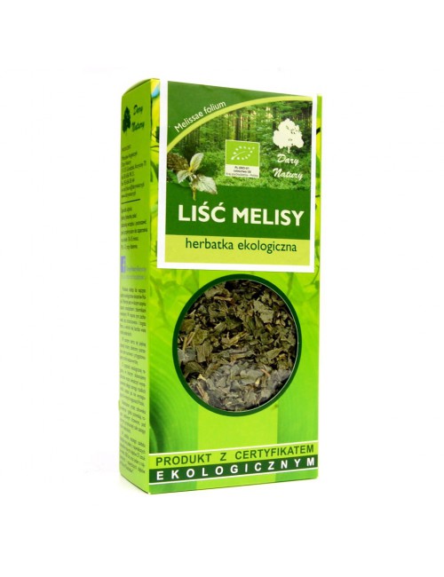 HERBATKA LIŚĆ MELISY BIO 25 g - DARY NATURY