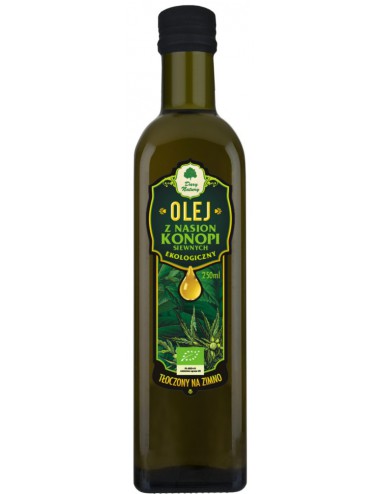 Olej z nasion konopi siewnych EKO 250ml Dary Natury