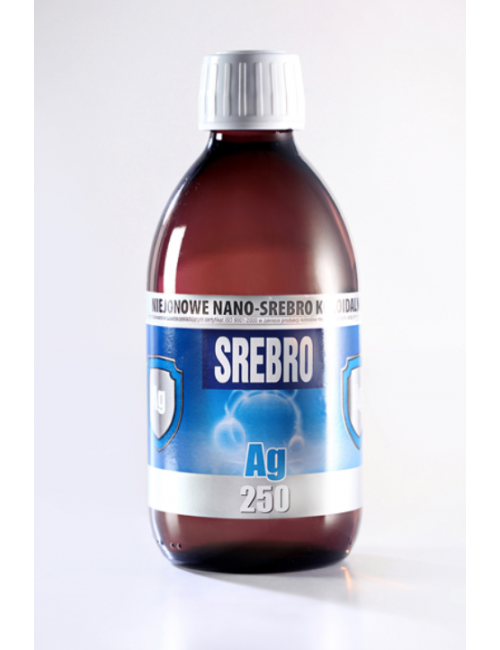 Srebro koloidalne niejonowane w płynie Ag 250 25ppm 300ml ProActiv