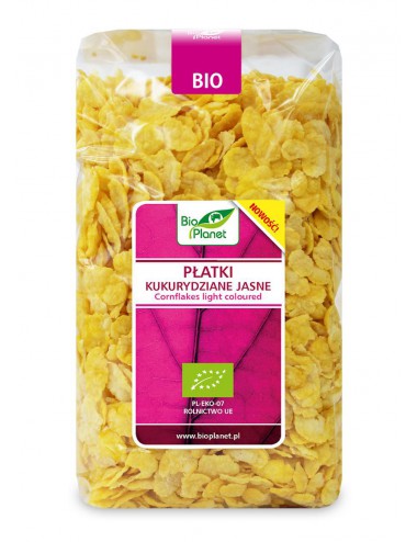 PŁATKI KUKURYDZIANE JASNE BEZ DODATKU CUKRÓW BIO 250 g - BIO PLANET