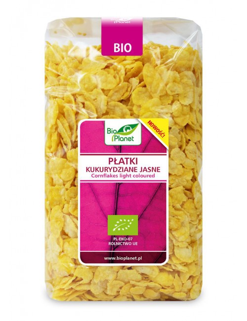 PŁATKI KUKURYDZIANE JASNE BEZ DODATKU CUKRÓW BIO 250 g - BIO PLANET