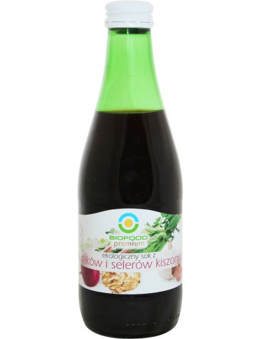 SOK Z BURAKÓW I SELERÓW KISZONYCH NFC BEZGLUTENOWY BIO 300 ml - BIO FOOD