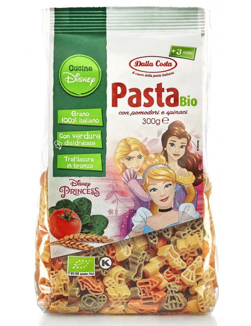 MAKARON (SEMOLINOWY TRÓJKOLOROWY) DISNEY PRINCESS BIO 300 g - DALLA COSTA