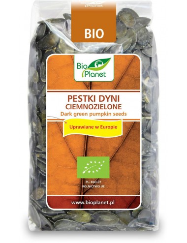 PESTKI DYNI CIEMNOZIELONE (UPRAWIANE W EUROPIE) BIO 350 g - BIO PLANET