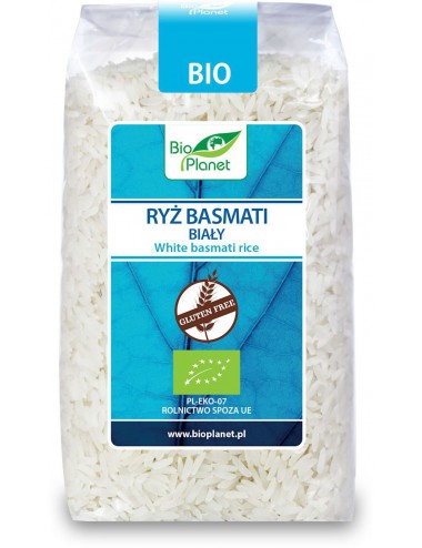RYŻ BASMATI BIAŁY BEZGLUTENOWY BIO 500 g - BIO PLANET