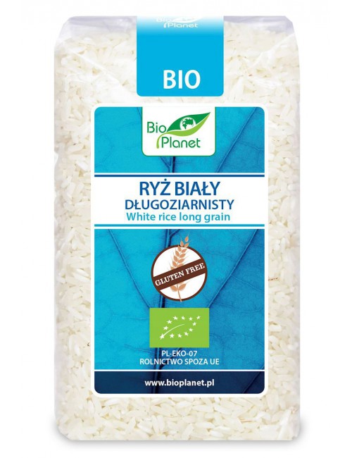 RYŻ BIAŁY DŁUGOZIARNISTY BEZGLUTENOWY BIO 500 g - BIO PLANET
