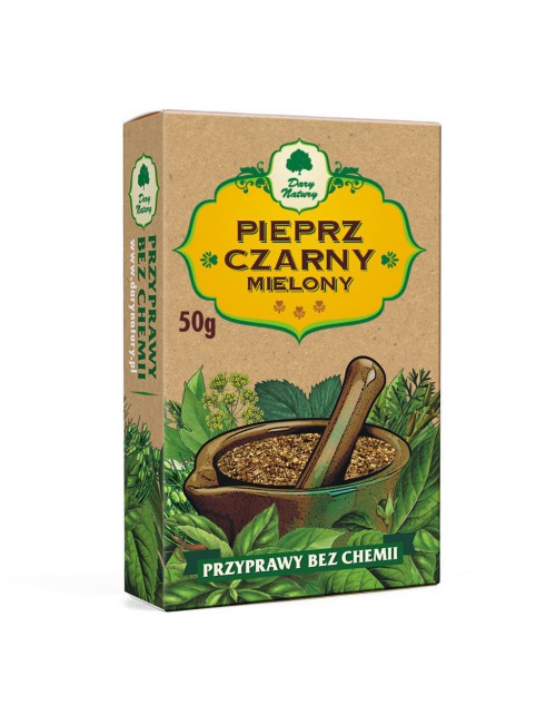 Pieprz czarny mielony (kartonik) 50g
