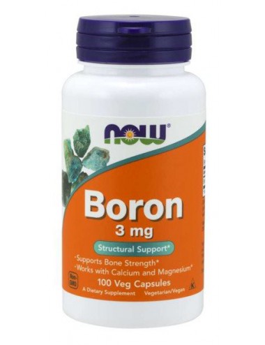 Boron (Bor) 3mg 100kaps Now Foods