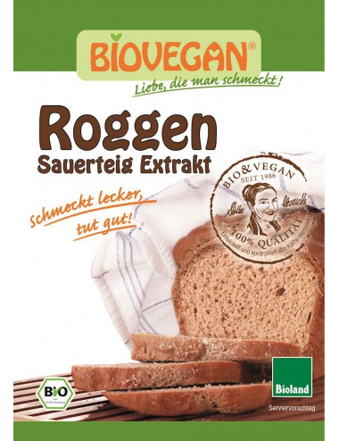 ZAKWAS CHLEBOWY ŻYTNI W PROSZKU BIO 30 g - BIOVEGAN