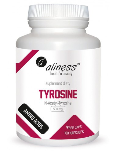 Tyrosine (Tyrozyna) N-Acetyl-Tyrosine 500mg 100kaps Aliness