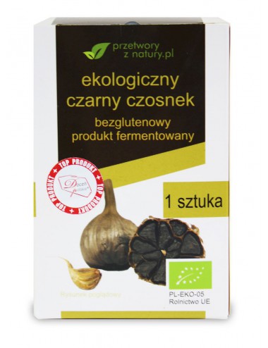 CZARNY CZOSNEK BEZGLUTENOWY BIO (1 szt.) - PRZETWORY Z NATURY