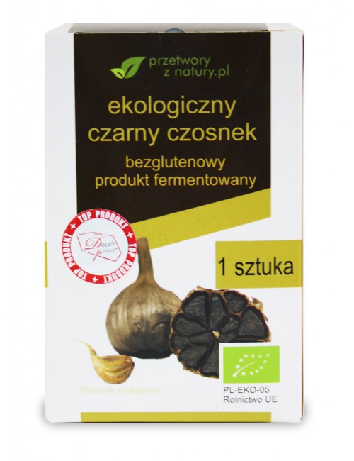 CZARNY CZOSNEK BEZGLUTENOWY BIO (1 szt.) - PRZETWORY Z NATURY