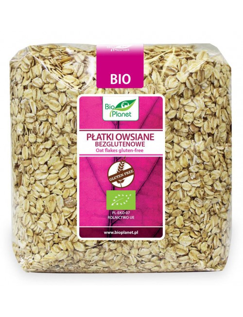 PŁATKI OWSIANE BEZGLUTENOWE BIO 1 kg - BIO PLANET