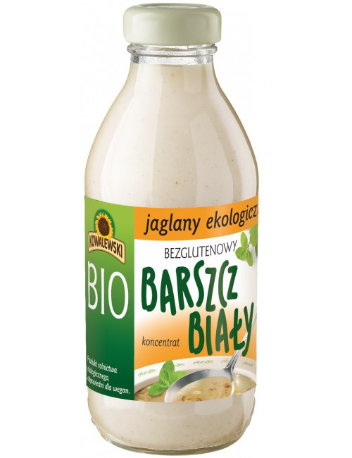 BARSZCZ BIAŁY JAGLANY BEZGLUTENOWY KONCENTRAT BIO 320 ml - KOWALEWSKI