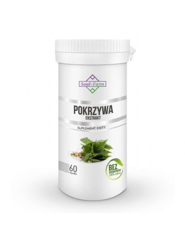 Pokrzywa ekstrakt 400mg 60kaps Soul Farm
