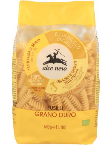 MAKARON (SEMOLINOWY) FUSILLI BIO 500 g - ALCE NERO