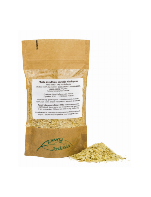 Płatki drożdżowe drożdże nieaktywne 50g Dary Podlasia
