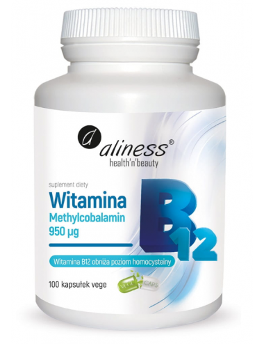 Witamina B12 Methcobalamin 950µg 100kaps Aliness