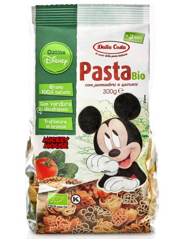 MAKARON (SEMOLINOWY TRÓJKOLOROWY) DISNEY MICKEY BIO 300 g - DALLA COSTA