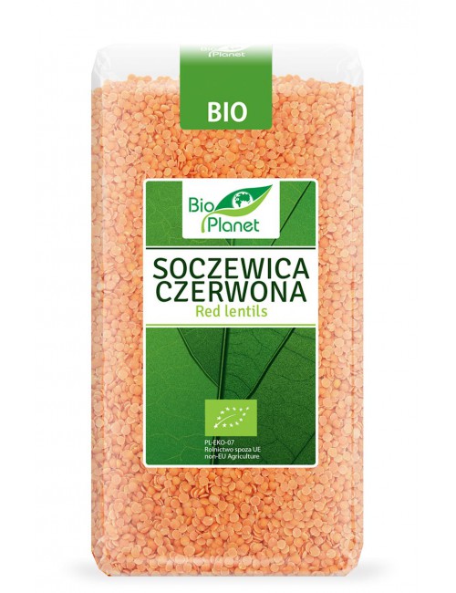 SOCZEWICA CZERWONA BIO 500 g - BIO PLANET