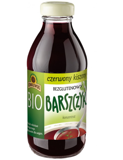 Barszcz czerwony kiszony bezglutenowy koncentrat BIO 320ml Kowalewski