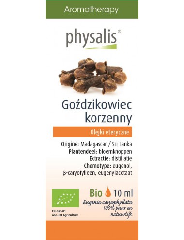 Olejek eteryczny goździkowiec korzenny BIO 10ml Physalis