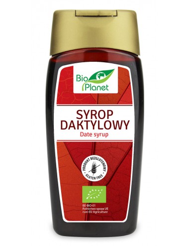 SYROP DAKTYLOWY BEZGLUTENOWY BIO 340 g - BIO PLANET