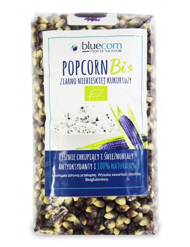 POPCORN (ZIARNO KUKURYDZY NIEBIESKIEJ) BEZGLUTENOWE BIO 350 g - BLUECORN
