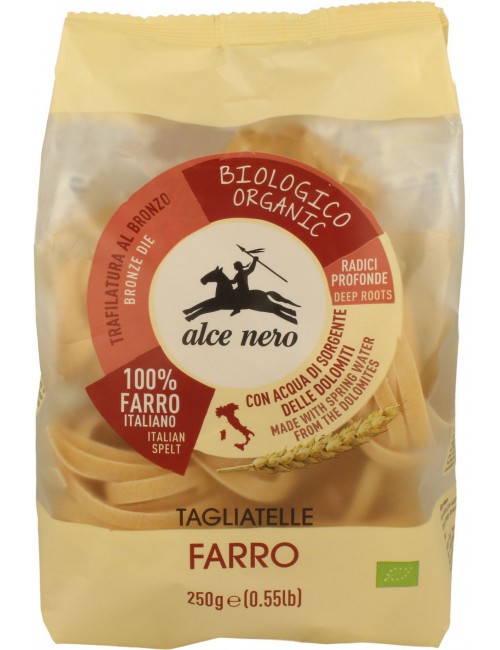 MAKARON (Z PŁASKURKI) GNIAZDA TAGLIATELLE BIO 250 g - ALCE NERO