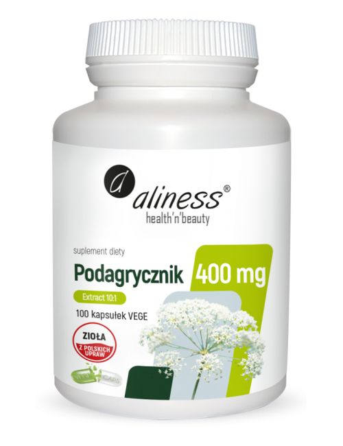 Podagrycznik ekstrakt 10:1 400mg 100kaps Aliness