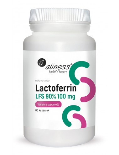 Laktoferyna (Lactoferrin) LFS 90% 100mg 60kaps Aliness
