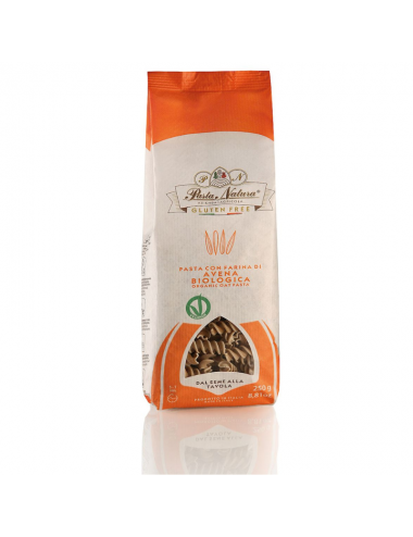 MAKARON (OWSIANO - RYŻOWY) FUSILLI BEZGLUTENOWY BIO 250 g - PASTA NATURA