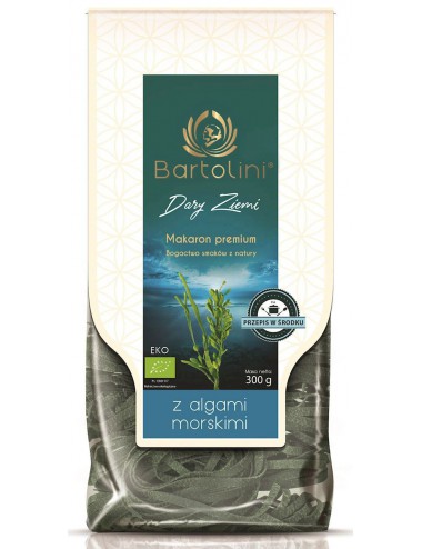 MAKARON (SEMOLINOWY Z ALGAMI MORSKIMI) GNIAZDA TAGLIATELLE BIO 250 g - BARTOLINI