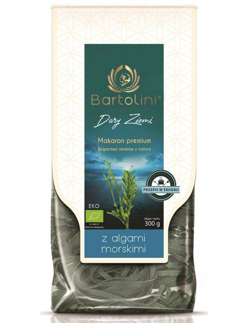 MAKARON (SEMOLINOWY Z ALGAMI MORSKIMI) GNIAZDA TAGLIATELLE BIO 250 g - BARTOLINI