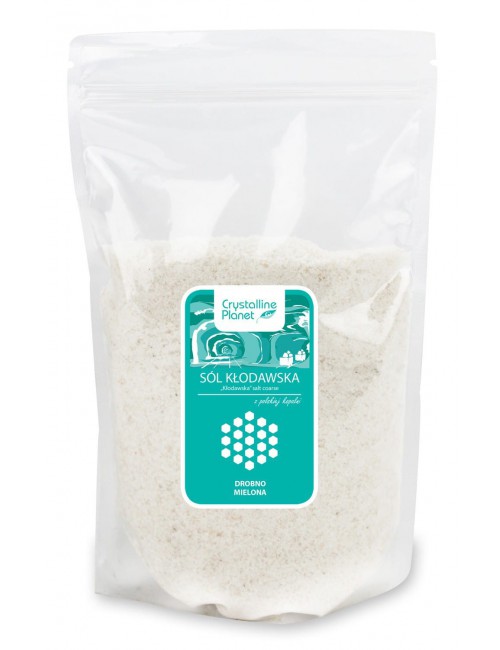 SÓL KŁODAWSKA DROBNO MIELONA BEZGLUTENOWA 1 kg - CRYSTALLINE PLANET