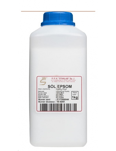 Siarczan magnezu siedmiowodny (Sól Epsom) 1kg Stanlab