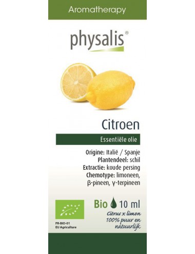 Olejek eteryczny cytryna zwyczajna (Citroen) BIO 10ml Physalis