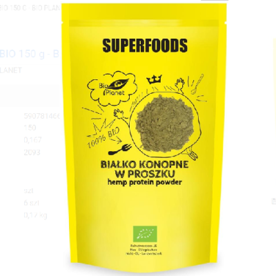 BIAŁKO KONOPNE BIO 500 g - BIO PLANET