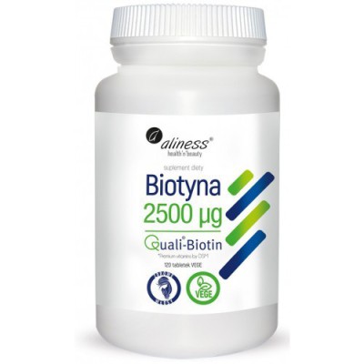 Biotyna QualiBiotin 2500µg 120tabl Aliness