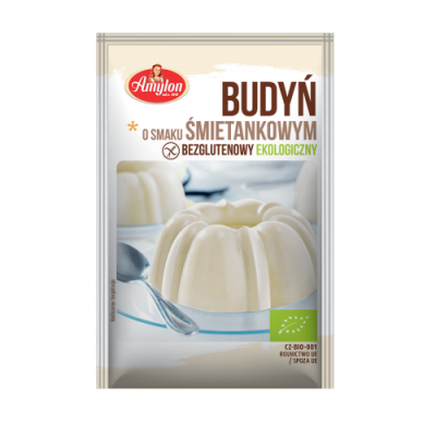 BUDYŃ O SMAKU ŚMIETANKOWYM BEZGLUTENOWY BIO 40 g - AMYLON