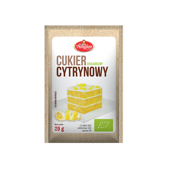 CUKIER CYTRYNOWY BEZGLUTENOWY BIO 20 g - AMYLON