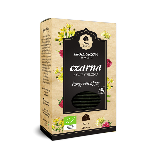Herbata czarna Rozgrzewająca EKO (25x2g) Dary Natury