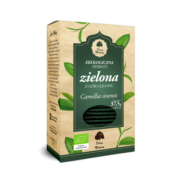 Herbata Zielona liściasta EKO 25x1,5g