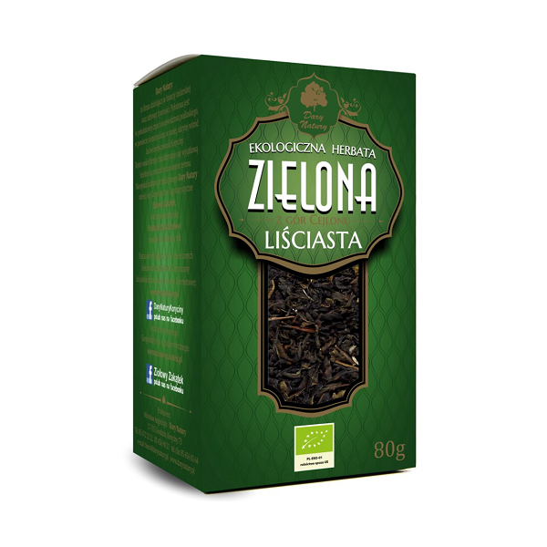 Herbata Zielona liściasta EKO 80g