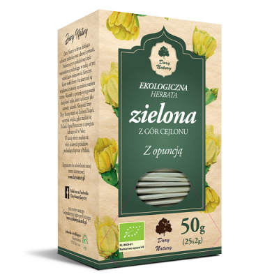 Herbata Zielona z Opuncją EKO 25x2g