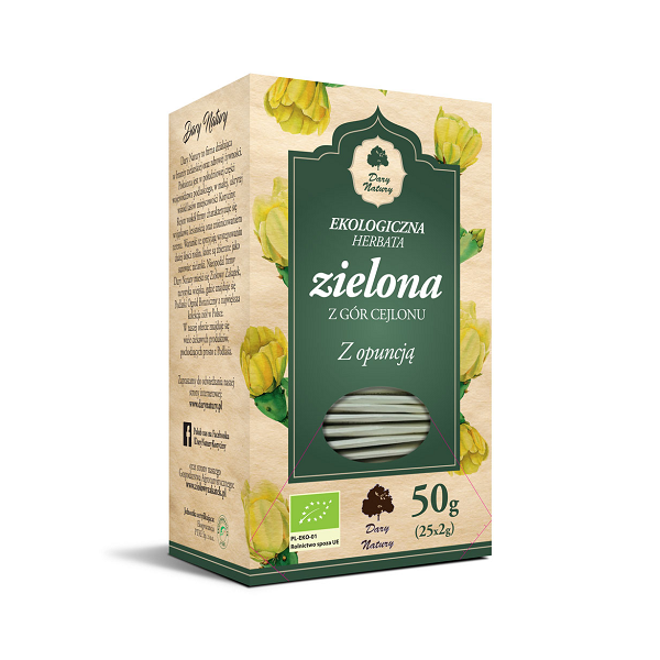 Herbata Zielona z Opuncją EKO 25x2g