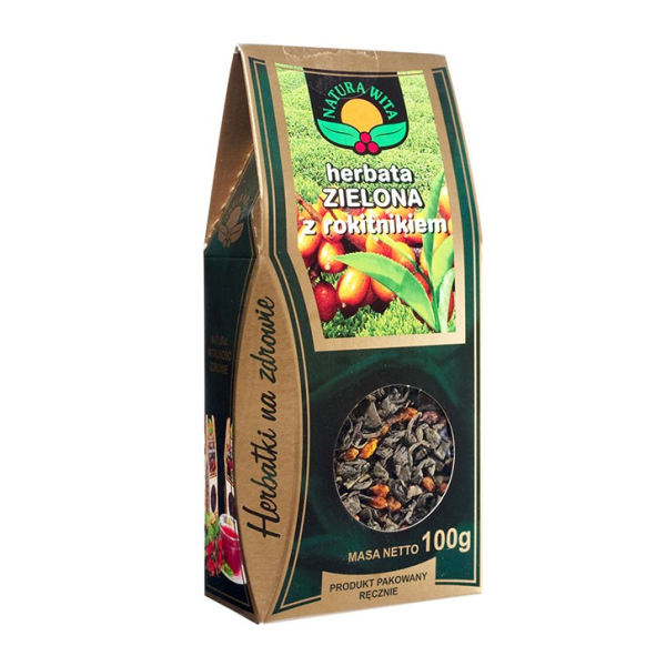 Herbata zielona z rokitnikiem 100g Natura Wita
