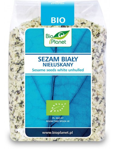 SEZAM BIAŁY NIEŁUSKANY BIO 250 g - BIO PLANET