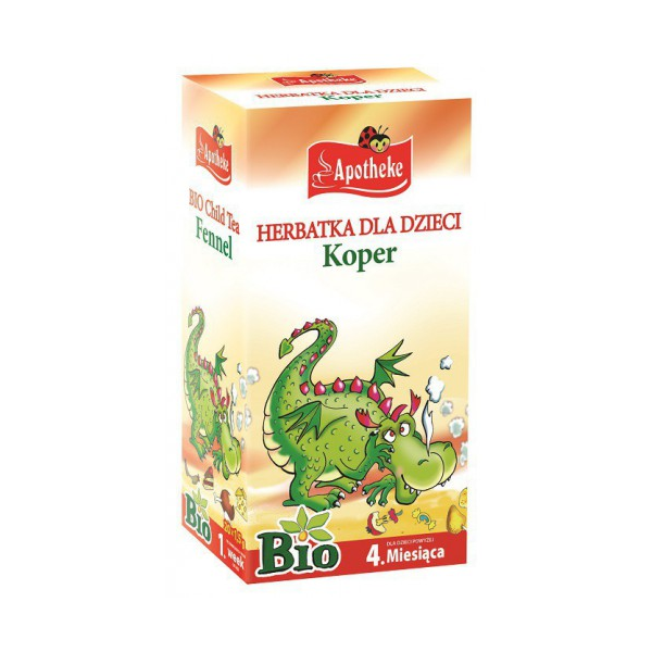 HERBATKA DLA DZIECI - KOPER WŁOSKI PO 4 MIESIĄCU BIO (20 x 1,5 g) 30 g - APOTHEKE