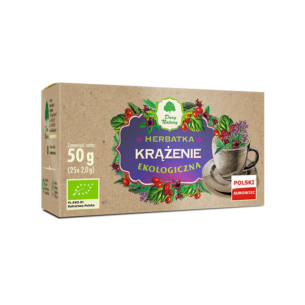 Herbatka Krążenie EKO (25x2g) Dary Natury